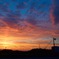 震災の後の夕景