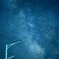 天の川と流れ星