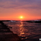 日本海の夕陽