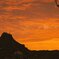 プロメテウス火山と夕焼け