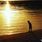 夕暮れの海
