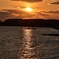 和白干潟の夕暮れ