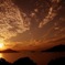 瀬戸内海の夕焼け