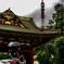旧台徳院霊廟惣門と東京タワーとCB