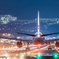 Airport night view