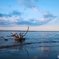 夕暮れ、潮満ちる前。
