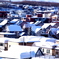 雪の三角屋根
