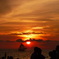 ボラカイ島の夕暮れ