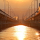 琵琶湖大橋の落日