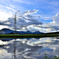 空と水面の風景