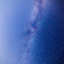 大きな天の川と小さな星雲