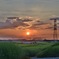 沈み行く夕陽。1日の終わりを告げる。