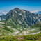 立山/別山の稜線から見た剣岳全貌