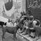 dogs on a  Lisbon street