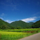 空と山と田んぼと