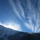 伯耆大山雪煙と雲