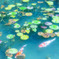 Water lily and carp
