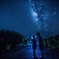 星空の下
