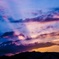 山の夕焼け