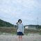 海にて