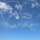 大きなハートと戦闘機