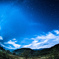 月のある星景