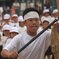 優勝旗授与