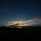 裏庭の夕焼け