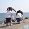潮風に吹かれながら・・・