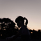 silhouette girl
