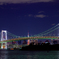 レインボーブリッジと秋の夜空