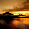 山中湖の夕日