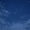 部屋の中から星空