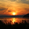 琵琶湖の夕日２