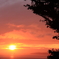 真野湾の夕陽
