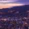 夕暮れ時の街