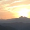 大岳山の夕陽