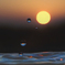 　滴の夕日
