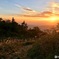 夕焼けの下山