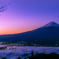 富士の夜明け