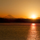 狭山湖の夕日