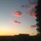 病院からの夕焼け