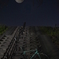 自転車と月と