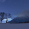 さくらんぼの木と羊蹄山 そのいち。
