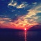 海と夕日