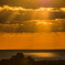 松山城夕景
