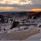 星峠から　根雪前の棚田