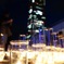 キャンドル越しのランドマークタワー