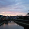 松山の夕日