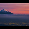 暮れの富士夜景